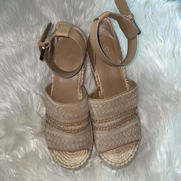Marc Fisher Alina Espadrille Wedge, Tan - Picture 2 of 7